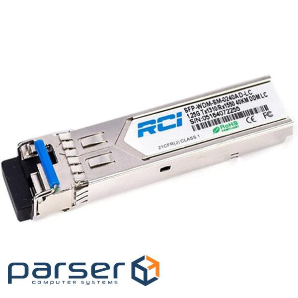 Модуль SFP 1G, 80km, LC, Tx 1490nm RCI (SFP-WDM-SM-0280AD-LC)