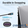 Кабель Vention Type-C USB - USB Type-C (M/M), TPE Round PD 100 W, 5 A, 1.5 м , Black (COTBG)