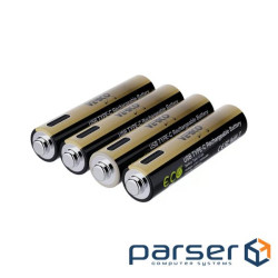 Акумулятор Verico AAA USB Type-C 750mAh/1125mWh-1.5V Li-ion 4шт./уп. (Loop Energy (1UDBT-A7WEAC-NN)