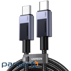 Кабель USB 3.1 Type-C M-M, 1 м, 240W （480Mbps）Чорний, L513 UGREEN (45067)