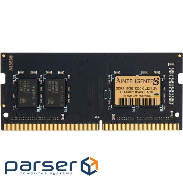 Модуль пам"яті для ноутбука SoDIMM DDR4 16GB 3200 MHz INTELIGENTES (IS4DHE1/16)