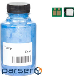 Тонер+девелопер+чіп АНК для Canon IR C3025/C3025i, С-EXV54 пляшка 270г Cyan (3204205)