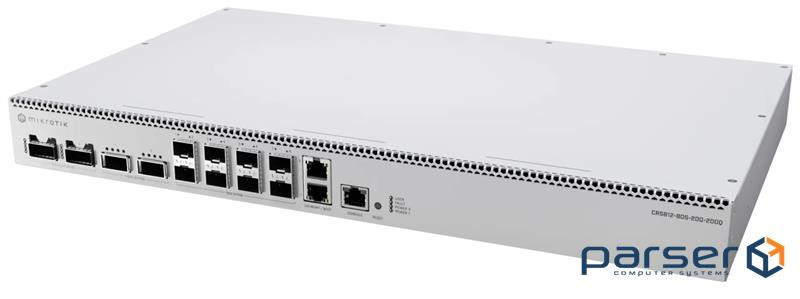 Комутатор MikroTik CRS812-8DS-2DQ-2DDQ-RM