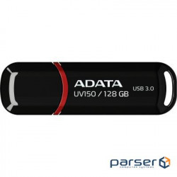 Накопичувач ADATA 128GB USB 3.0 UV150 Black (AUV150-128G-RBK)