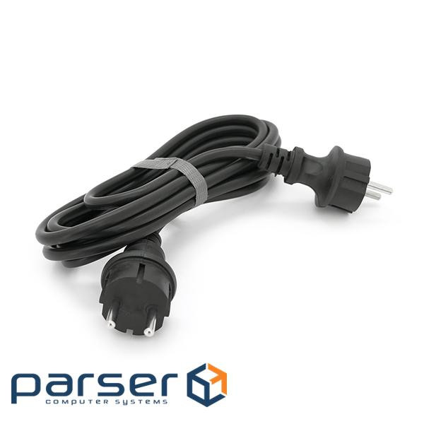 Кабель з двома литими вилками для підключення генератора, подовжувач 3 м ГОСТ 2х1 (С8-02х1,5-3-JJ) 1,5-3-JJ)