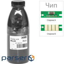 Тонер Ricoh Aficio SP200, 90г Black +chip AHK (3202846)
