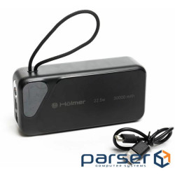 Батарея універсальна Hölmer NRG-02 Cheetah 30000mAh 22.5W Black