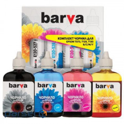 BARVA Epson T1301 / T1291 / T1281 / T1031 / T0731 B / C / M / Y SET ink 4x90g , pigm. (E130-090-MP)