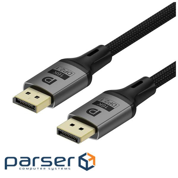 Кабель DisplayPort (M) - DisplayPort (M), 3 м, Black, ColorWay, V2.1, 16K / 60 Гц (CW-CBDP092-BK)