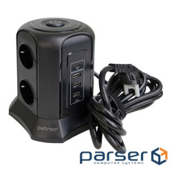 Мережевий фільтр живлення Patron SP-1663-USBT (EXT-PN-SP-1663-USBT)