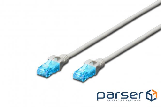 Патч-корд 2E CAT 5e, UTP, 0.50м, 26AWG, RJ45, 7/0.16, Cu, LSZH, сірий (2E-PC5ECU-0.50LSZH-GRY) (2E-PC5ECU-0.50LSZH-GRY)