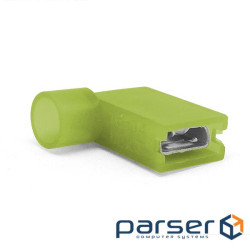 Наконечник кабельний кутовий ножовий (гніздо) повністю в ізоляції 0.8х6.35мм, січ. пр (FLDNY5.5-250) (FLDNY5.5-250)