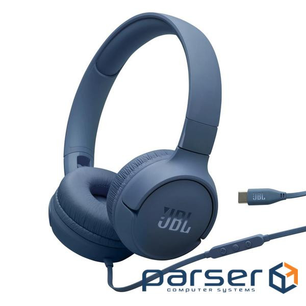 Навушники JBL Tune 520C USB-C Blue (JBLT520CBLU)