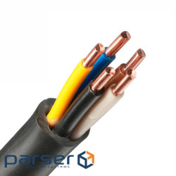 Кабель Одескабель ВВГ 5*2,5 (ож) -0,66 ціна за метр бухта 100 м. чорний (15296 100м) )