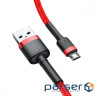Дата кабель USB 2.0 AM to Micro 5P 1.0m 2.4A grey-black Baseus (CAMKLF-BG1)