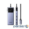 Концентратор Ugreen USB-C 7-in-1 3xUSB + 1xUSB-C + HDMI + RJ45 + PD 100W CM888 gray (45155)