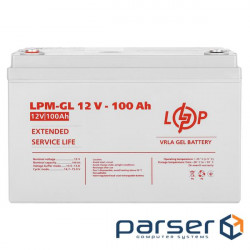 Accumulator battery LOGICPOWER LPM-GL 12 - 100 AH (12В, 100Ач) (3871)