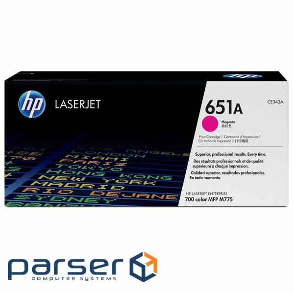 Картридж HP CLJ 651A Magenta (M775dn / M775f / M775z / M775z +) (CE343A)