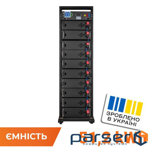 Аккумулятор LP LiFePO4 Battery HVM 512V 100Ah (51200 Wh) BMS 125А AB Lrack black (38261)