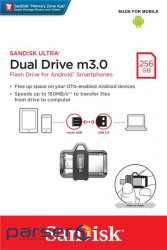 Накопичувач SanDisk 256GB USB 3.0 Ultra Dual Drive m3.0 OTG (SDDD3-256G-G46)