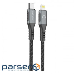 Кабель Intaleo CBGPD30WTL1 USB-Lightning 1.2м Grey (1283126518089)
