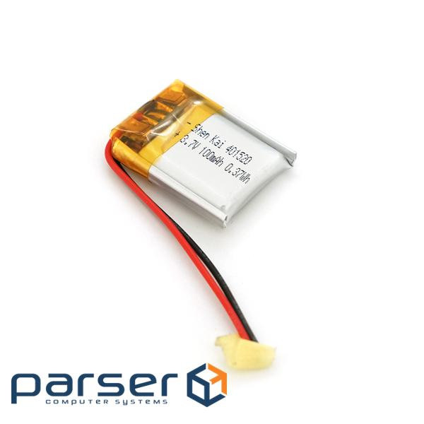 Літій-полімерний акумулятор 4*15*20mm (Li-ion 3.7В 80мА&middot,ч) (401520) ) (401520)