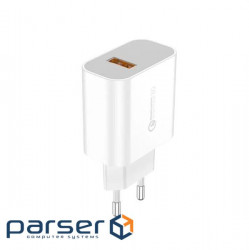 Сетевое зарядное устройство Foneng EU46 QC3.0 Charger (1USBх3A) White (EU46-CH-IP) + кабель Lightnin