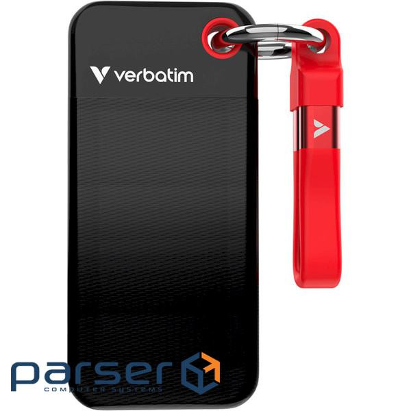 Портативний SSD диск VERBATIM Pocket 1TB USB3.2 Gen2 Black/Red (32192)