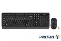 Set: keyboard and mouse A4Tech Fstyler FG1012 Wireless Black (FG1012S (Black))