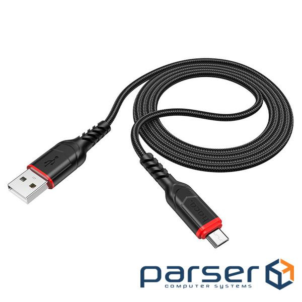 Кабель Hoco X59, Micro-USB, 2.4A, Black, довжина 2м, BOX (Hoco X59 / M2)