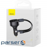 Автомобільний зарядний пристрій BASEUS Enjoyment Retractable 2-in-1 C+L 30W Black w/2 (CGTX000001)