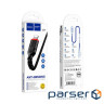 Кабель HOCO X59 USB to iP 2.4A, 1m, nylon, TPE connectors, Black (6931474744869)