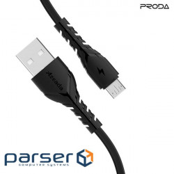 Date cable USB 2.0 AM to Micro 5P 3A black Proda (PD-B47m-BK)