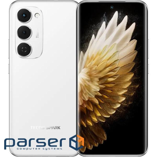 Мобільний телефон Tecno Spark 40 Pro+ 8/256Gb Aurora White (4894947096341)