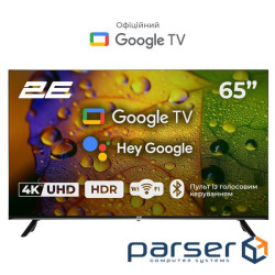 Телевізор 65" 2E LED 4K 60Hz Smart Google TV Black (2E-65A07K) 65" 2E LED 4K 60Hz Smart Google TV Black (2E-65A07K)