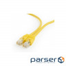 Патч корд PP6U-0.25M / Y, UTP, категорія. 6, литий, 50u "штекер із засувкою, 0.5 м, жёлт (PP6U-0.5M / Y)