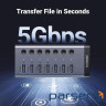 Концентратор Ugreen USB 3.0 to 7xUSB 3.0 with power supply CM481 gray (90307)