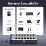 Концентратор Ugreen USB 3.0 to 7xUSB 3.0 with power supply CM481 gray (90307)
