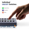 Концентратор Ugreen USB 3.0 to 7xUSB 3.0 with power supply CM481 gray (90307)