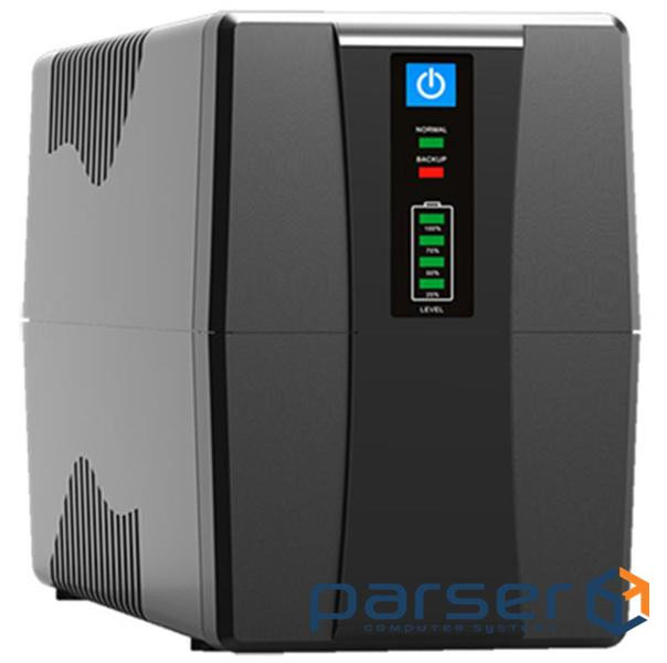ДБЖ FrimeCom V-2000 LED, Line Int., AVR, 3 x євро, LED, метал 