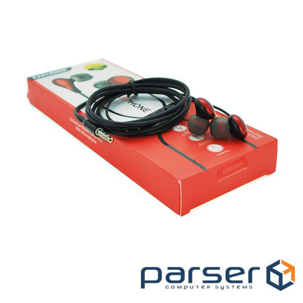 Навушники iKAKU KSC-478 MINGYUE, Red, Mini jack / 3.5мм, вакуумні, кабель 1.2 м (KSC-478 Red)