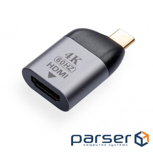 Адаптер VINGA USB-C - HDMI Gray (VCPATCHDMI2C)