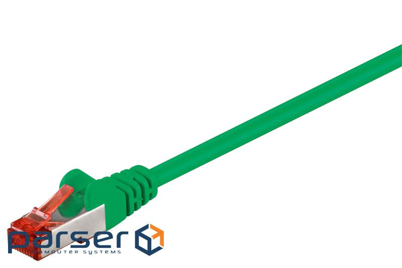 Патч-корд екранований RJ45 SFTP6 0.25m,patch AWG27 D=6.0mm Gold Protect,зелений (75.09.5454-1)