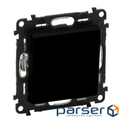 Перемикач Legrand Valena Life, 10AX, 250V, автоматичні клеми, матовий чорний (756316)