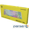 Клавіатура HATOR Gravity TKL Aurum Orange Switch US White (HTK561)