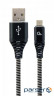Дата кабель USB 2.0 Micro 5P to AM Cablexpert (CC-USB2B-AMmBM-2M-BW)