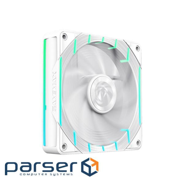 Кулер для корпусу 120мм 3pin AURA (M/F)&4pin PWM A ir Flow66.89 CFM Static Air (Tornado T12 ARGB-W)