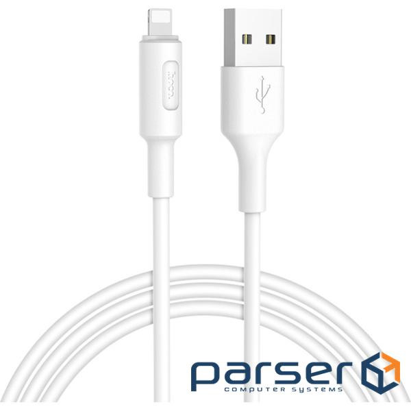 Кабель HOCO X25 Soarer USB-A to Lightning 1м White (6957531080114)
