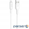 Кабель HOCO X25 Soarer USB-A to Lightning 1м White (6957531080114)