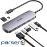 USB-Хаб/Док-станція ANKER Nano USB-C Hub 7-in-1, PD in 100W, 4K HDMI, 2xUSB-A, USB-C, SD (A83D2HA1)